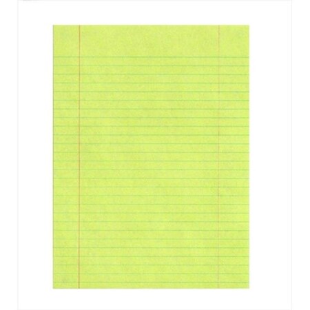 School Smart School Smart 085423 8 x 11 In. Sulphite Paper Essay And Composition Paper With Margin; Yellow; Pack - 500 85423
